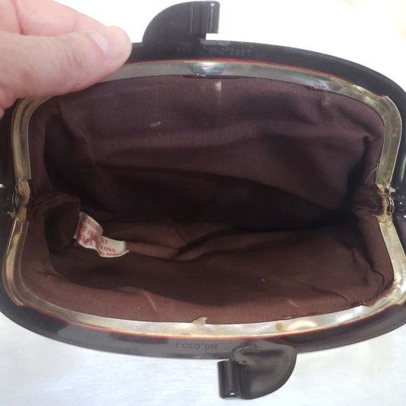 Vintage 1970s Raffia Clutch made in Hong Kong - Picture 6 of 7